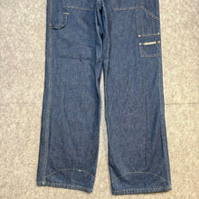 Load image into Gallery viewer, Rocawear 2000s Dark Wash Embroidered Logo Carpenter Jeans, Waist 36

