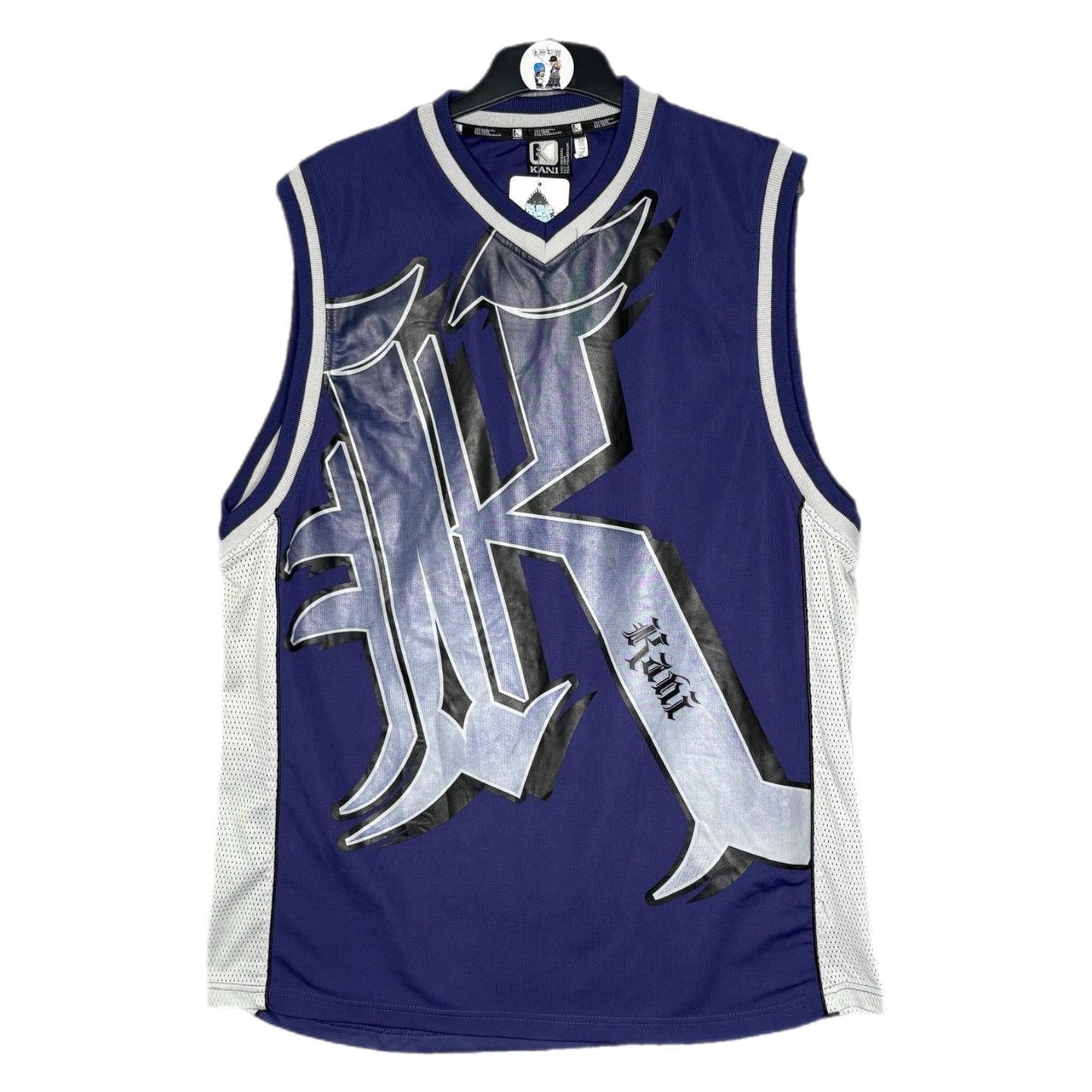 Karl Kani Purple 2000s Hiphop Chrome Vintage Jersey, Size