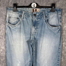 Load image into Gallery viewer, Ed Hardy Style Y2K Tattoo Embroidered Early 2000s Streetwear Light Wash Jeans
