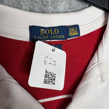 Load image into Gallery viewer, Ralph Lauren White Red Chief Keef Y2K Street Polo Top, Size 3XL
