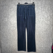 Load image into Gallery viewer, Juicy Couture Navy Velour Joggers with Back Pockets – Size L
