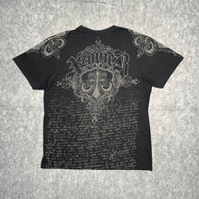 Load image into Gallery viewer, Xzavier Valhalla Gothic Grunge Warrior Y2K Black Tribal Top, Size M
