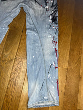 Load image into Gallery viewer, One Of A Kind Paint Splattered Punk Levis Engineered Jeans, Waist 34
