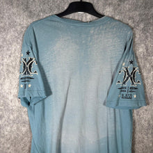 Load image into Gallery viewer, Xtreme Couture Performance Graphic Tee Blue Biker Y2K MMA Shirt XL
