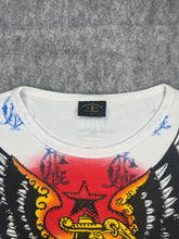 Load image into Gallery viewer, Christian Audigier Ed Hardy Grenade Wing Y2K Tattoo Top, Size Large
