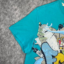 Load image into Gallery viewer, Ecko Blue Y2K Graffiti Streetwear Multi Vintage Top, Size XS-S
