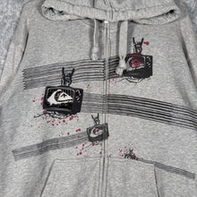 Load image into Gallery viewer, Quiksilver 2000s TV Graphic Zip Hoodie – Grey (M)
