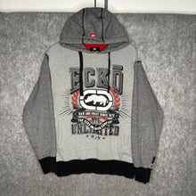 Load image into Gallery viewer, Ecko Unltd Grey Streetwear Y2K Hoodie, Size Medium
