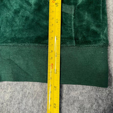 Load image into Gallery viewer, Juicy Couture Dark Green Pink Crown Tiara Y2K Mcbling Velour Zip Hoodie, Small
