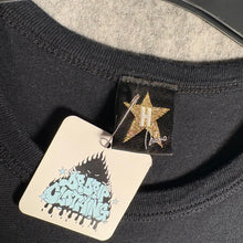 Load image into Gallery viewer, Y2K Rhinestone Hollywood Star Bling Tee Black T-Shirt, Size S
