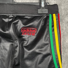 Load image into Gallery viewer, Vintage Adidas Rasta Chile 62 Joggers — Black Red/Yellow/Green (S)
