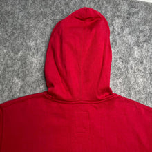 Load image into Gallery viewer, Billabong Red Gothic Sword &amp; Eagle Grunge Drawstring Hoodie, Size Medium

