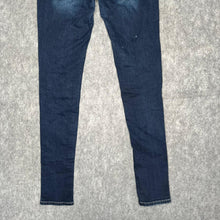 Load image into Gallery viewer, Rock Revival Red Stitch Skinny Dark Blue Y2K Mcbling 2000s Jeans, Waist 26
