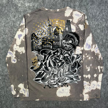 Load image into Gallery viewer, Shiroi Neko Y2K Tattoo Graffiti 2000s Brown Multi Long Sleeved Top, Size XL
