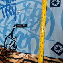 Load image into Gallery viewer, Southpole Y2K Graffiti Hiphop Blue Streetwear 2000s Button Shirt, Size M
