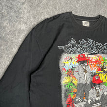 Load image into Gallery viewer, Class Kids Graffiti Grunge 2000s Y2K Long Sleeved Hiphop Top, Size XL
