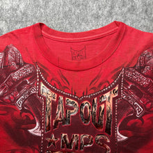 Load image into Gallery viewer, Tapout Red Y2K Gothic Grunge Cyber Tribal 2000s Top, Size XL
