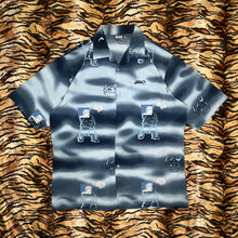 Load image into Gallery viewer, Southpole Graffiti Blue Cartoon Y2K 2000s Vintage Button Shirt, Size XL
