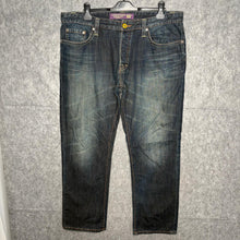Load image into Gallery viewer, Christian Audigier Sacred Heart Panther Tattoo Style Y2K Grunge Straight JeansXL
