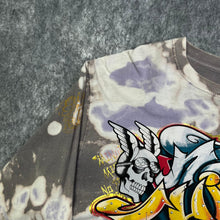 Load image into Gallery viewer, Shiroi Neko Y2K Tattoo Graffiti 2000s Brown Multi Long Sleeved Top, Size XL
