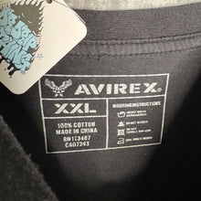 Load image into Gallery viewer, Avirex Black Gothic Cross Gold Grunge 2000s Top, Size XXL
