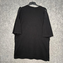 Load image into Gallery viewer, Avirex Black Gothic Cross Gold Grunge 2000s Top, Size XXL
