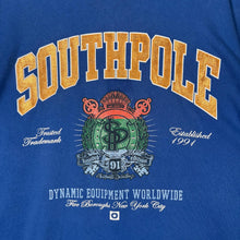 Load image into Gallery viewer, Southpole Blue Graphic Crest Tee Y2K Hip Hop Streetwear T-Shirt Size XL
