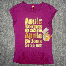 Load image into Gallery viewer, Apple Bottoms Y2K Mcbling Pink Purple Gold 2000s Top, Size XL
