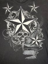 Load image into Gallery viewer, Nautical Star Y2K 2000s Skull Gothic Black Top, Size XL
