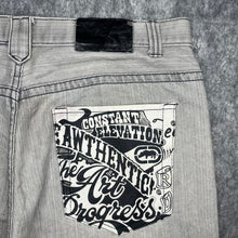 Load image into Gallery viewer, Ecko Unltd Light Blue/Grey Graffiti Hiphop Jorts, Size 3Xl/ W:40
