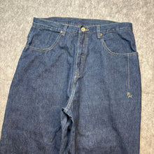 Load image into Gallery viewer, Rocawear 2000s Dark Wash Embroidered Logo Carpenter Jeans, Waist 36
