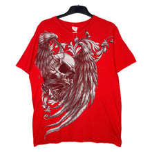 Load image into Gallery viewer, Gothic Red Skull Angel Wing Grunge Top, Size Large
