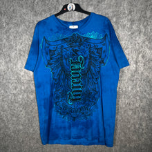 Load image into Gallery viewer, Redchapel Blue Graphic T-Shirt Y2K Gothic Streetwear Tattoo Style
