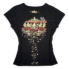 Load image into Gallery viewer, Ecko Red Mcbling Gold Black Y2K Gothic 2000s Top, Size M-XL
