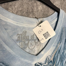 Load image into Gallery viewer, Ring of Fire Blue Angel Wing Cyber Tribal Y2K Top, Size XL
