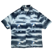 Load image into Gallery viewer, Southpole Graffiti Blue Cartoon Y2K 2000s Vintage Button Shirt, Size XL
