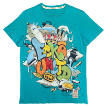 Load image into Gallery viewer, Ecko Blue Y2K Graffiti Streetwear Multi Vintage Top, Size XS-S
