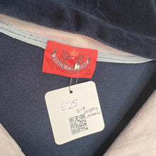 Load image into Gallery viewer, Juicy Couture Navy Stripe Rhinestone 91 Y2K Mcbling Hoodie, Size L
