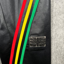 Load image into Gallery viewer, Vintage Adidas Rasta Chile 62 Joggers — Black Red/Yellow/Green (S)
