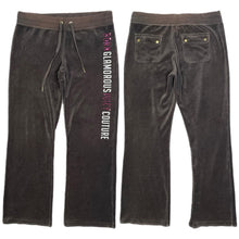 Load image into Gallery viewer, Juicy Couture Y2K Brown Flared Mcbling 2000s Joggers, Size Small
