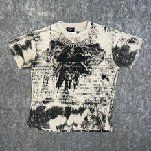 Load image into Gallery viewer, Affliction Cyber Gothic Skull Y2K Pirate Grunge Off White Black Top, Size L-XXL
