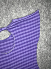 Load image into Gallery viewer, Papaya Grunge Angel Wing Heart Purple Stripe Y2K Top, Size XL
