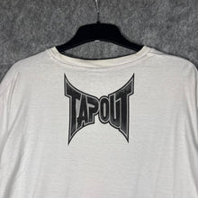 Load image into Gallery viewer, Tapout Eagle American Flag Graphic T-Shirt White Red Trim MMA Style XL
