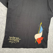 Load image into Gallery viewer, Ed Hardy France Mutli Y2K Grunge Skull Tattoo Style Top, Size Large
