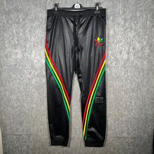 Load image into Gallery viewer, Vintage Adidas Rasta Chile 62 Joggers — Black Red/Yellow/Green (S)
