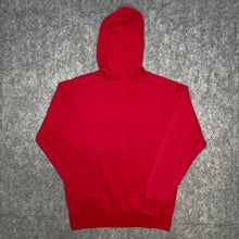 Load image into Gallery viewer, Billabong Red Gothic Sword &amp; Eagle Grunge Drawstring Hoodie, Size Medium
