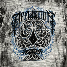 Load image into Gallery viewer, Affliction Acid Wash Spade Graphic T-Shirt Y2K Gothic Streetwear
