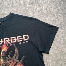 Load image into Gallery viewer, Disturbed Black 2017 World Tour Heavy Metal Band Top, Size Medium
