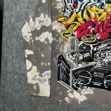 Load image into Gallery viewer, Shiroi Neko Y2K Tattoo Graffiti 2000s Brown Multi Long Sleeved Top, Size XL
