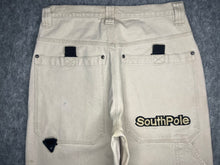 Load image into Gallery viewer, Southpole Y2K Off White Cream Hiphop Jeans, Size Medium
